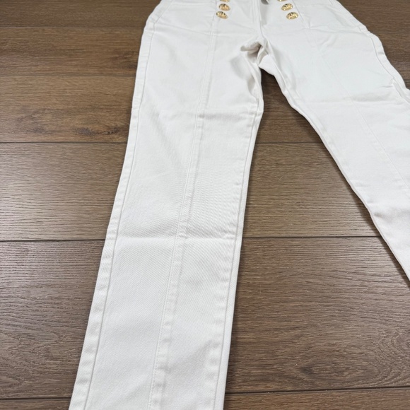 J. McLaughlin Hastings Jeans White Sz 12 NWT Sailor High Waist Summer Denim - Picture 11 of 16